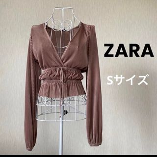 ザラ(ZARA)の美品 サテン ブラウス ZARA(シャツ/ブラウス(長袖/七分))