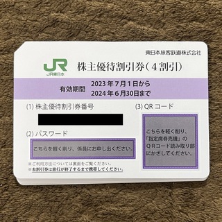 ★JR東日本株主優待割引券★4枚＋サービス券4冊