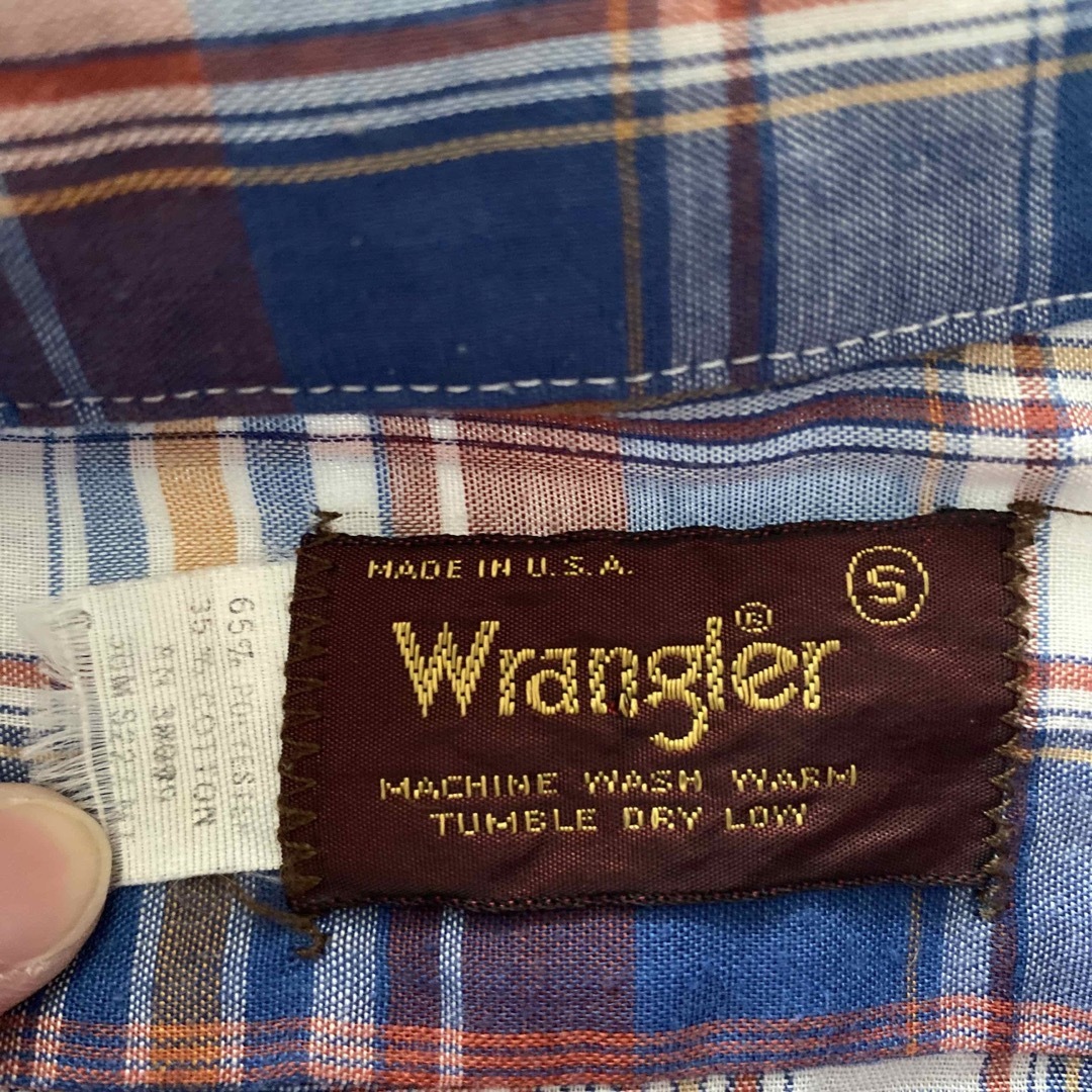 Wrangler(ラングラー)のvintage Wrangler ラングラー シャツ USA製 チェックシャツ メンズのトップス(シャツ)の商品写真