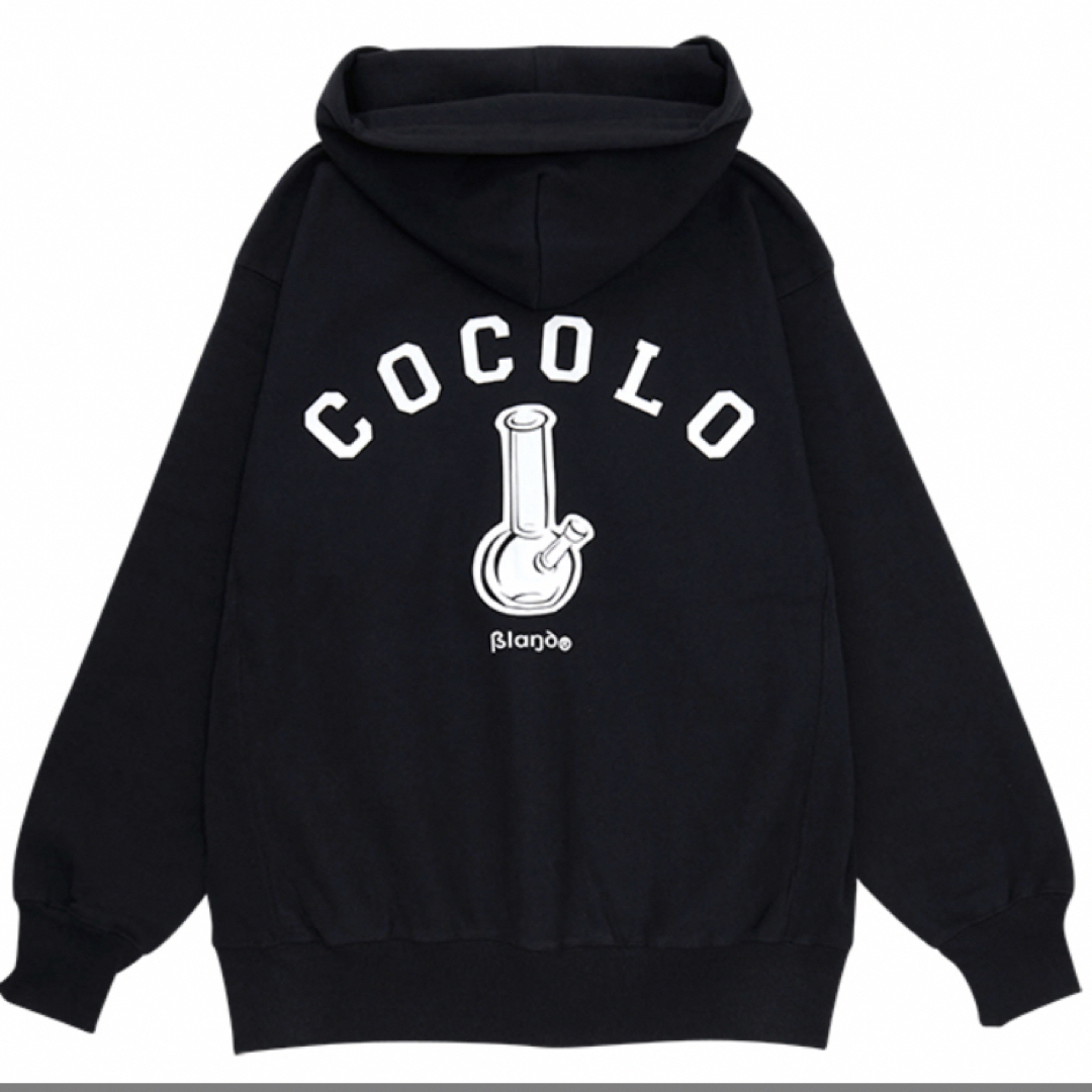 COCOLOBLAND(ココロブランド)のココロブランド　COCOLOBAND ジップパーカー　ブラック メンズのトップス(パーカー)の商品写真