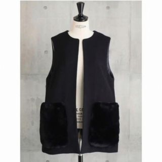 em. エムドット  ポケットファージレPocket Fur Gilet(ベスト/ジレ)