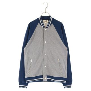 HERMES エルメス Serie cotton stadium jacket セリエコットンスタジャン　グレー/ネイビー