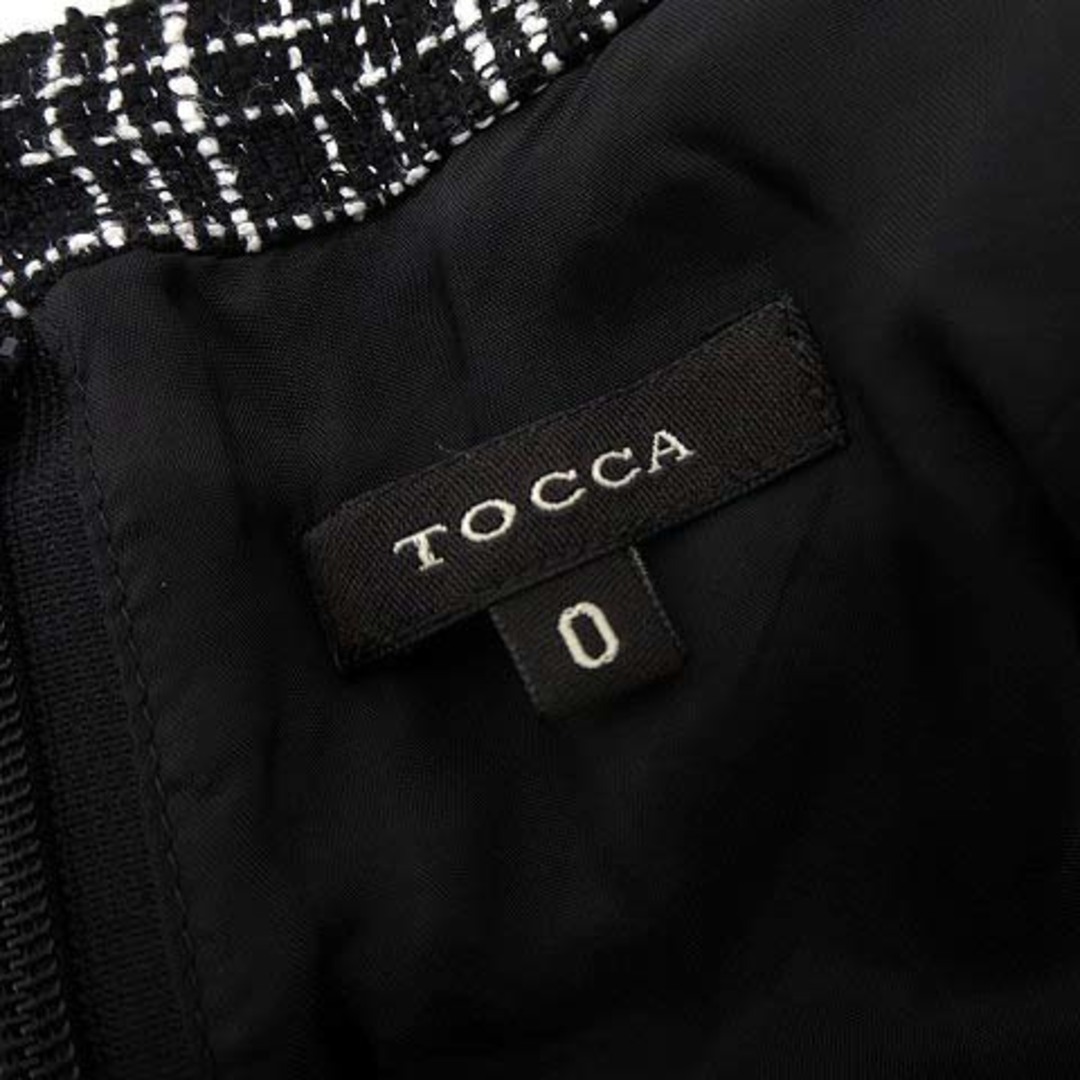 TOCCA - トッカ TOCCAスカート ツイード ラメ ウエストリボン ギャザー