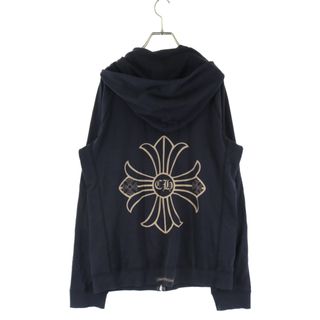 クロムハーツ(Chrome Hearts)のCHROME HEARTS クロムハーツ CHプラスプリントダガージップパーカー　ブラック　S(パーカー)