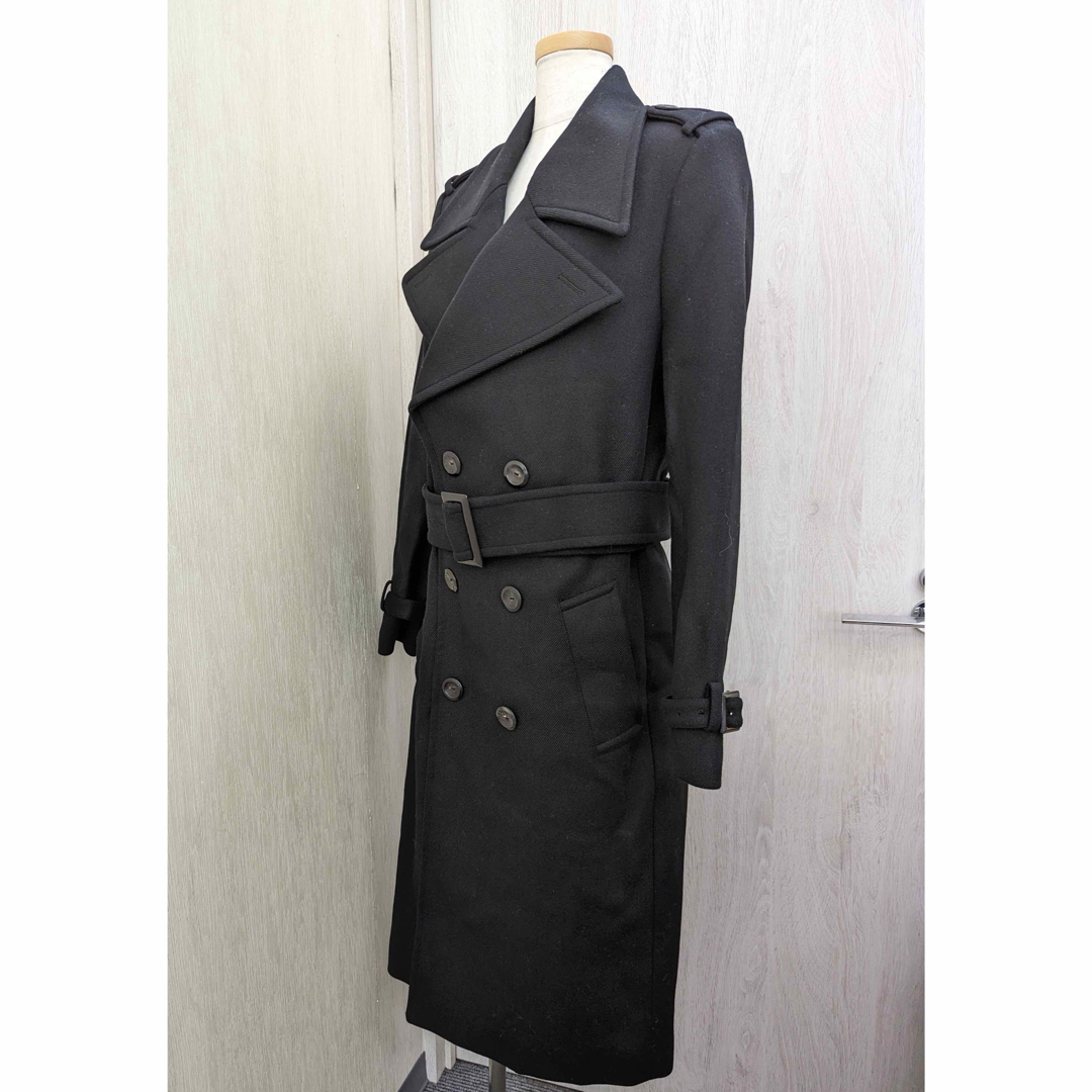サンローラン コート レディース ロングコート ベルト付き 36サイズ ウールのサムネイル