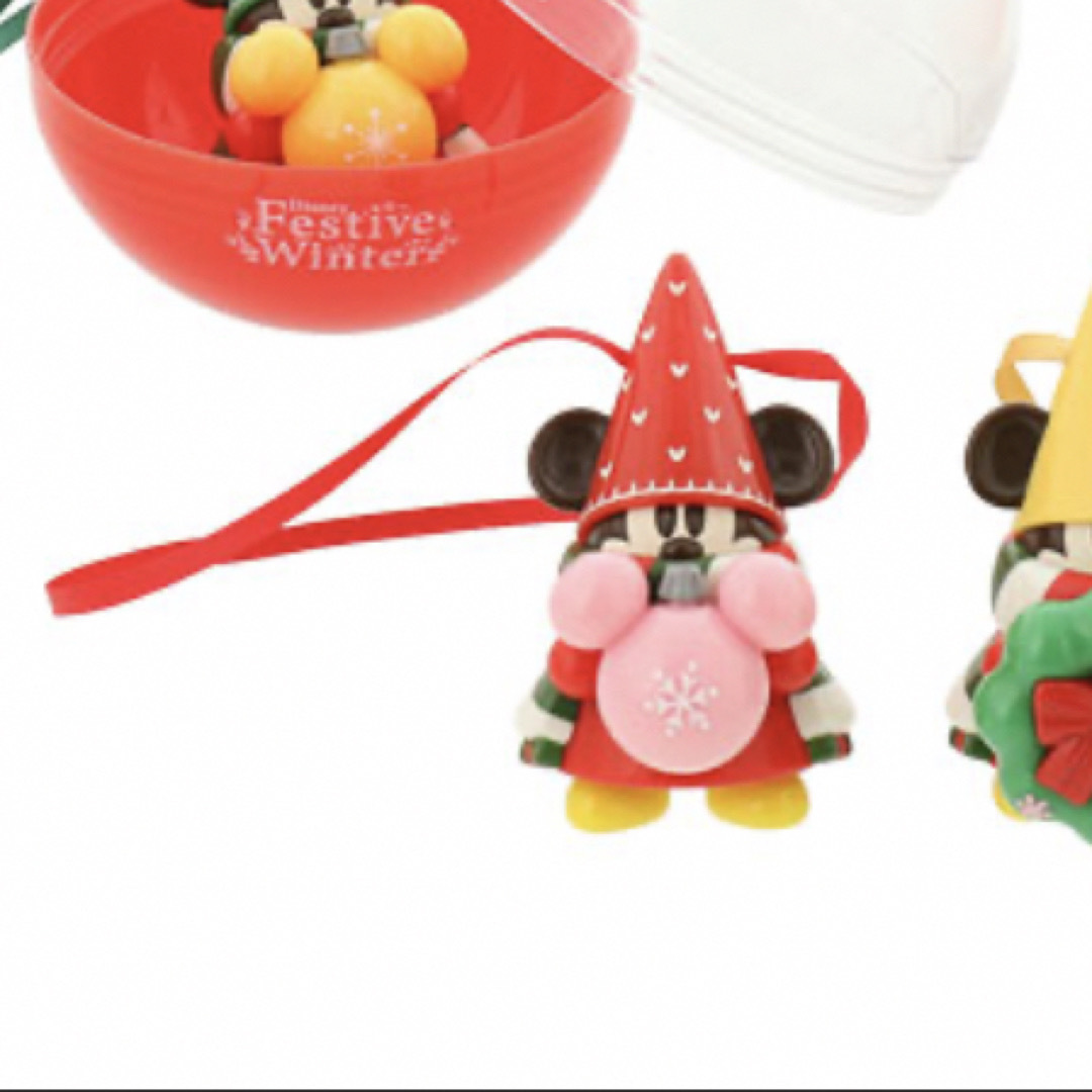 Disney(ディズニー)の【ルティ様専用】ディズニー　クリスマス　ミッキー　リルリンリン　カプセルトイ エンタメ/ホビーのおもちゃ/ぬいぐるみ(キャラクターグッズ)の商品写真