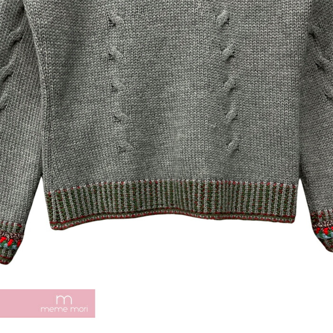 CHANEL(シャネル)のCHANEL Salzburg Cardigan P52015K06681 シャネル ザルツブルグカーディガン ニット 切替 グレー サイズ44 【231116】【中古-A】【me04】 メンズのトップス(カーディガン)の商品写真