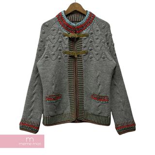 シャネル(CHANEL)のCHANEL Salzburg Cardigan P52015K06681 シャネル ザルツブルグカーディガン ニット 切替 グレー サイズ44 【231116】【中古-A】【me04】(カーディガン)