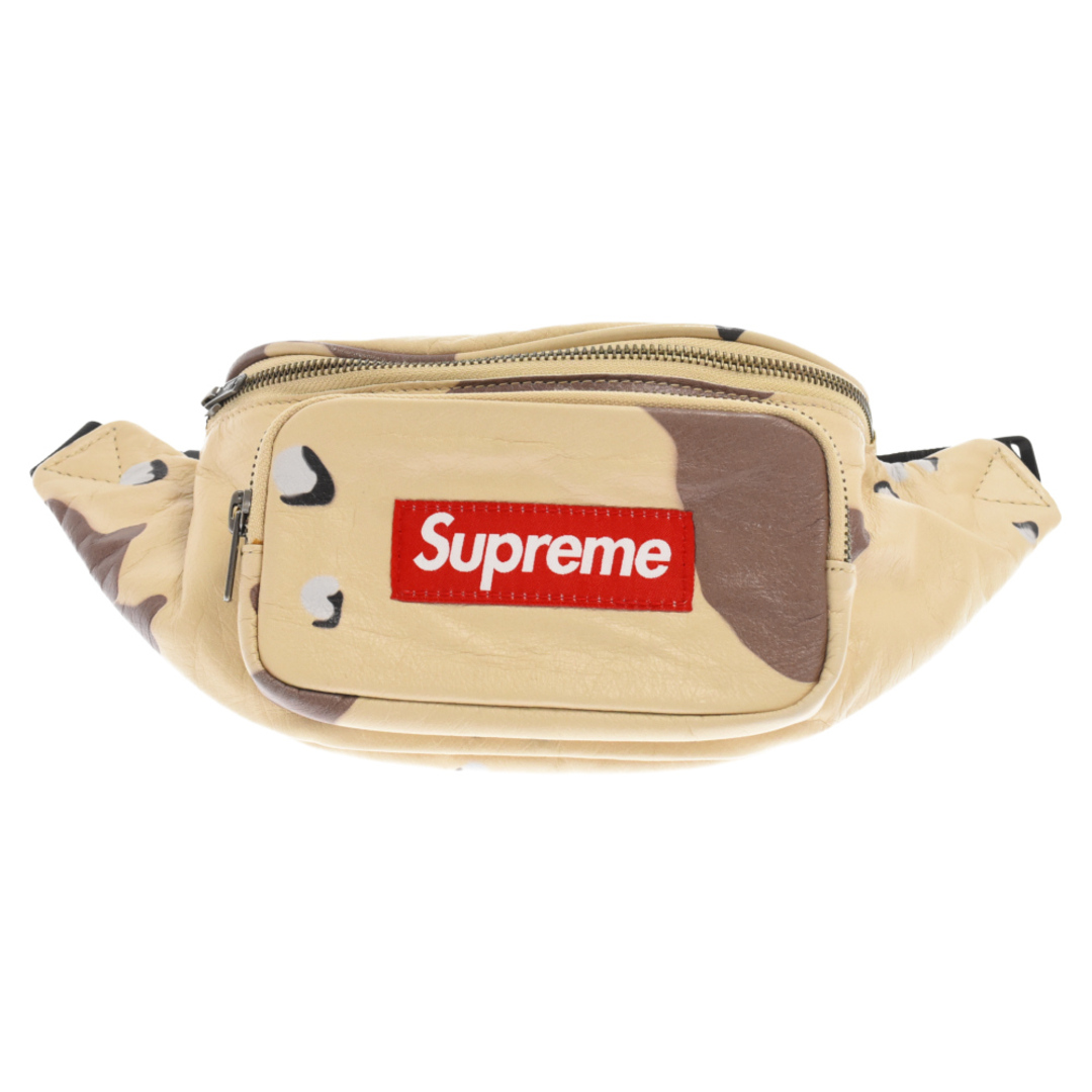 17SS SUPREME  leather waist bag Camo