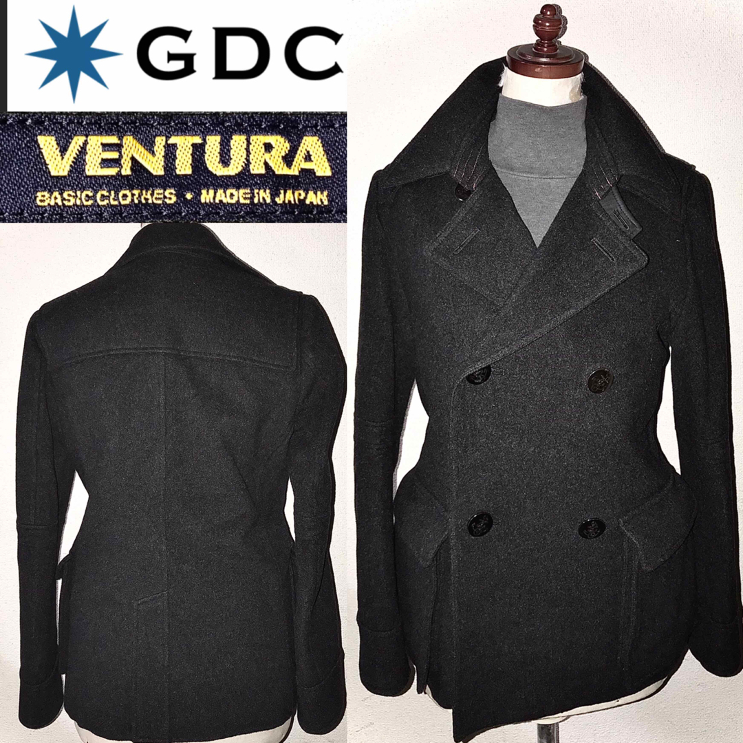 VENTURA(ベンチュラ)の新品近い美品VENTURA送料込GDC定価6万円程カシミヤ毛ピーコートジャケット メンズのジャケット/アウター(ピーコート)の商品写真