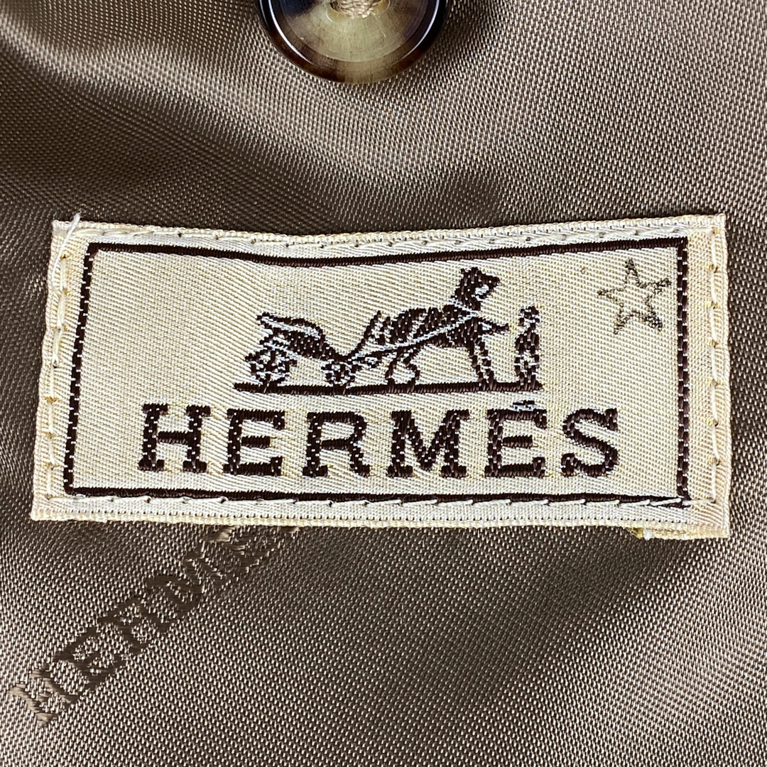 Hermes - エルメス ジップアップ ハーフコート メンズ 48 【中古】の