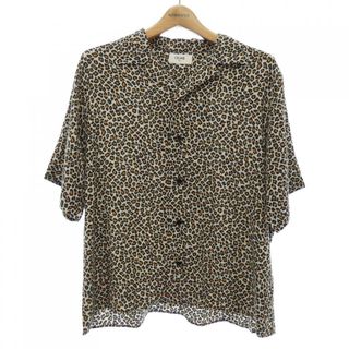 CELINE セリーヌ 22AW Leopard Bowling Shirts レオパードボーリング 半袖シャツ ブラック 2C831171S