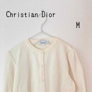 未使用 Dior ディオール クロップド カシミア シルク カーディガン ピンク