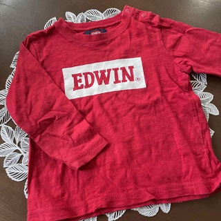 エドウィン(EDWIN)のEDWIN  ロンT  90 赤(Tシャツ/カットソー)