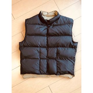 ★新品 Schott ショット ダウンベスト チェック柄 山羊革 フェザー L