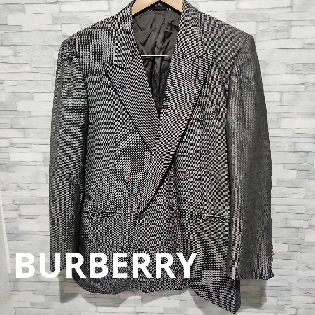 BURBERRY - BURBERRYバーバリージャケット スーツ ブレザー グレー