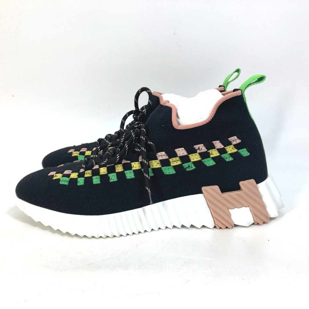 Hermes - エルメス HERMES フレックス バイカラーニット 紐 靴