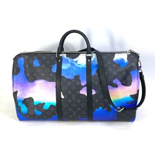 ルイヴィトン(LOUIS VUITTON)のルイヴィトン LOUIS VUITTON キーポルバンドリエール 50 M46356 ルームウィズアビュー 斜め掛け 旅行バッグ ボストンバッグ モノグラムエクリプスキャンバス ブラック 未使用(ボストンバッグ)