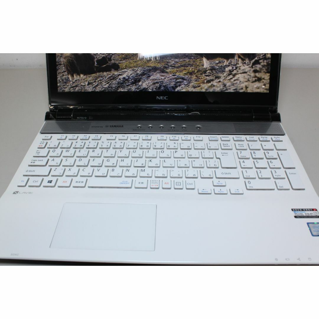 NEC/LAVIE/PC-NS750DAW/Win11/Core i7 ⑤156型ワイドバッテリー状態