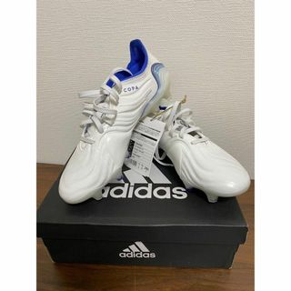 アディダス(adidas)のアディダス コパ センス.1 FG ホワイト/ハイレゾブルー 25cm(シューズ)