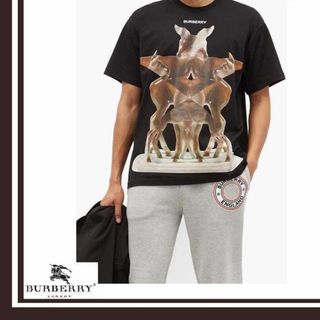 Burberry バーバリー 鹿 プリントTシャツ　バンビ