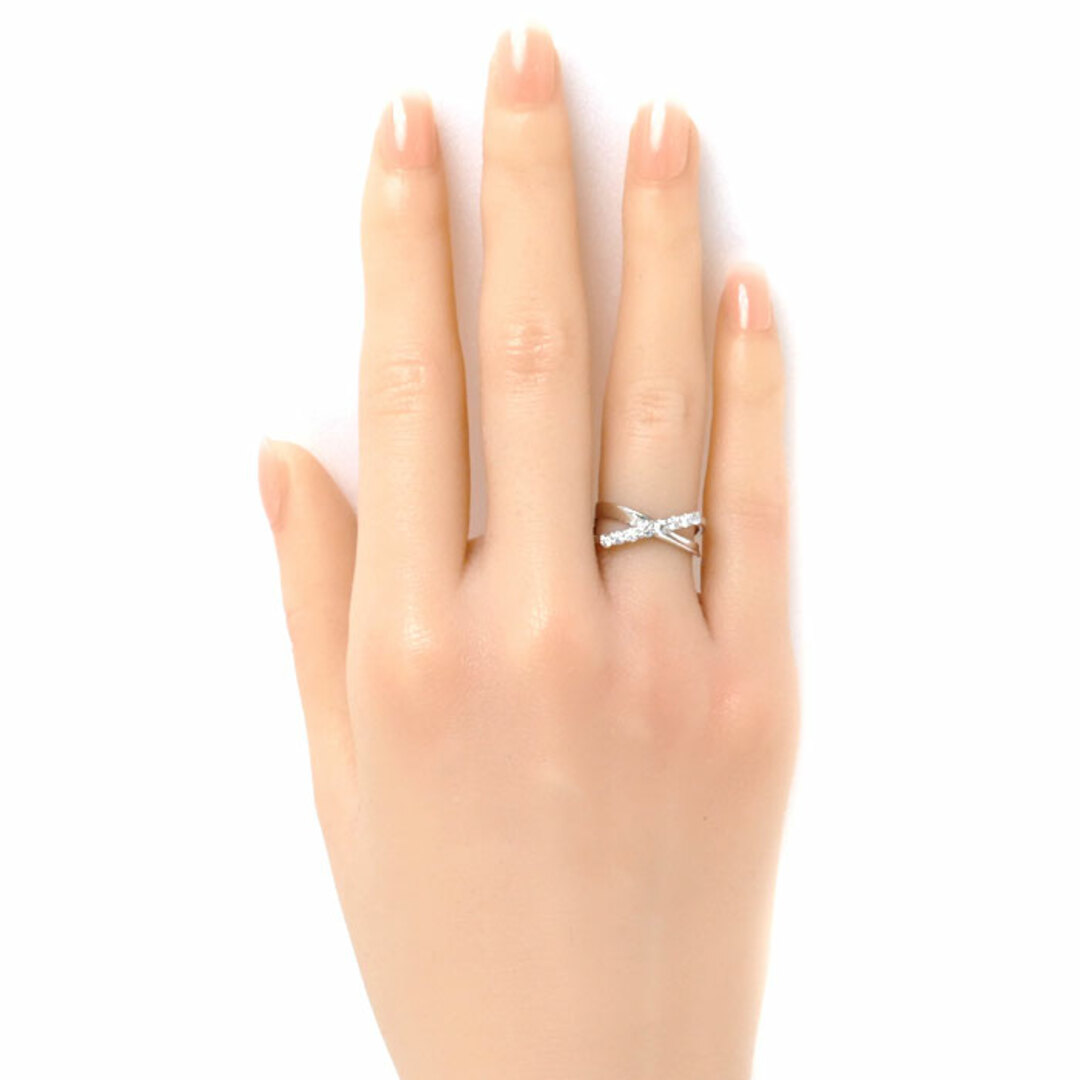 K18WG ホワイトゴールド リング・指輪 ダイヤモンド0.26ct 9号 3.6g