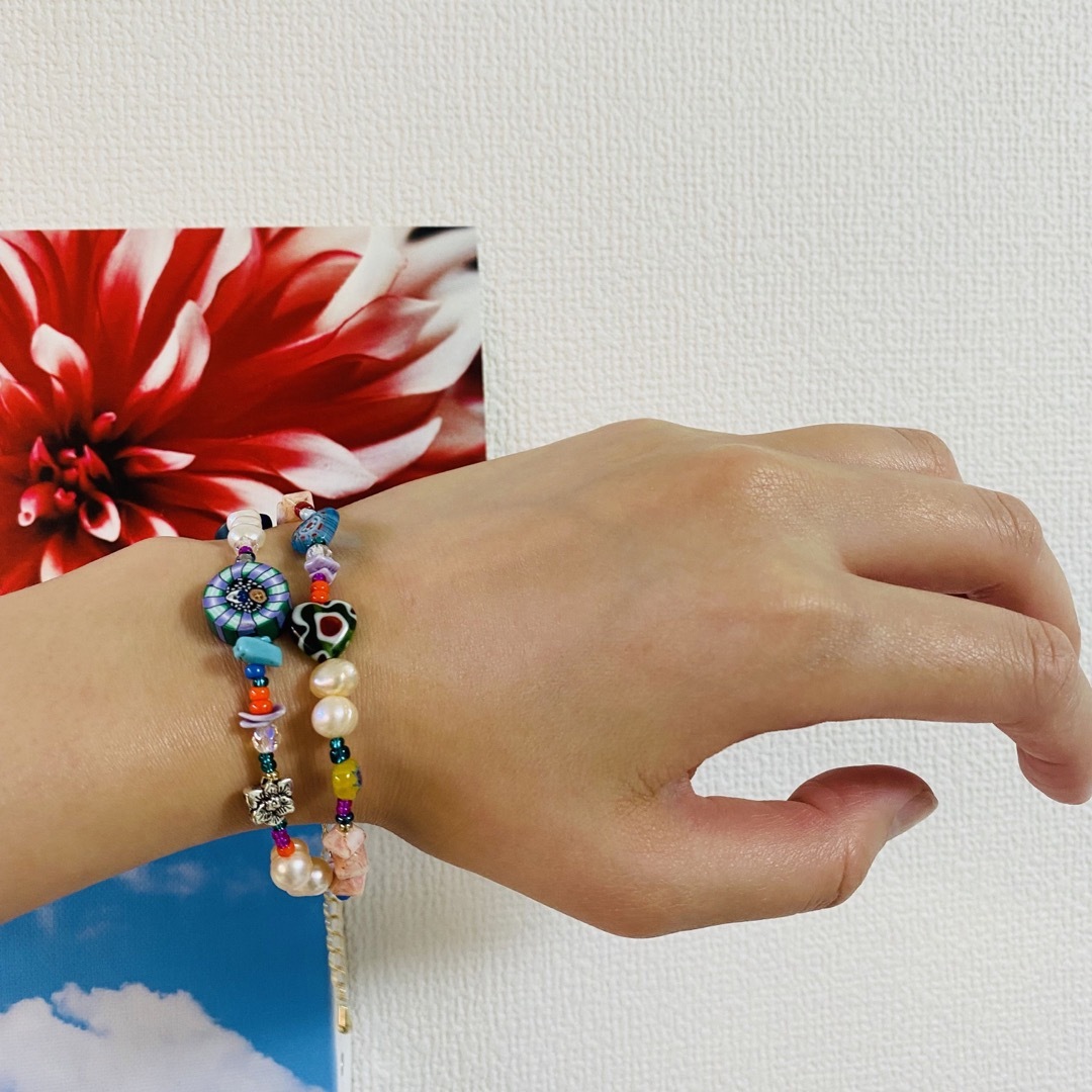 🌹🎄淡水パールブレスレット eliou風🎄🌹