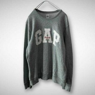 ギャップ(GAP)の★人気★ギャップ GAP★スウェット トレーナー M★ビッグロゴ★グレー(スウェット)