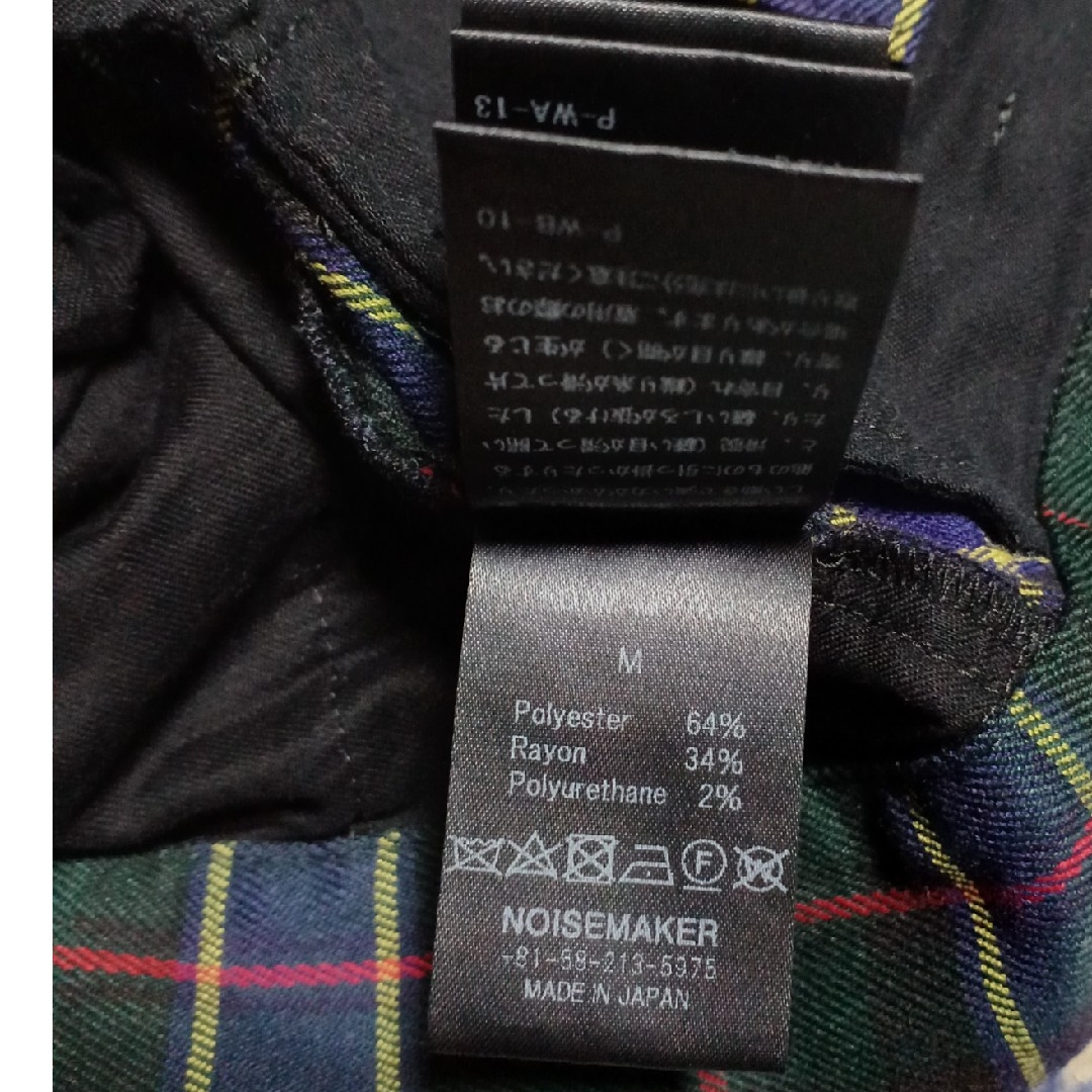 NOISE MAKER(ノイズメーカー)の日本製 NOISE MAKER check pants ノイズメーカー パンツ レディースのパンツ(カジュアルパンツ)の商品写真