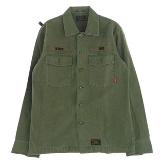 ダブルタップス(W)taps)のWTAPS ダブルタップス 長袖シャツ 13SS 131LTDT-SHM01 BUDS L/S SHIRTS ミリタリー シャツ カーキ系 2【中古】(シャツ)