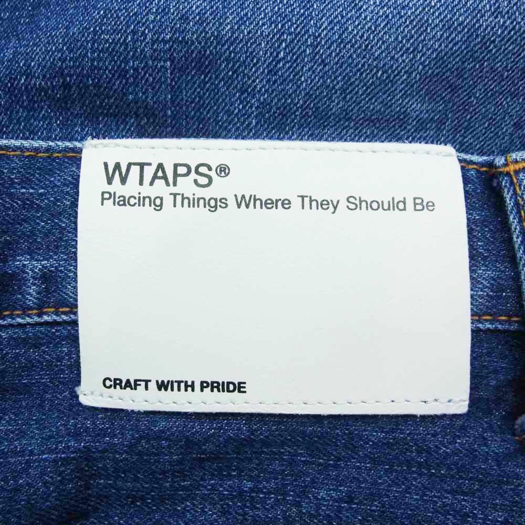 W)taps(ダブルタップス)のWTAPS ダブルタップス 15AW 152GWDT-PTM01 BLUE BASIC WASHED ブルー ベーシック ウォッシュド デニム パンツ 赤耳 インディゴブルー系 S【中古】 メンズのパンツ(その他)の商品写真