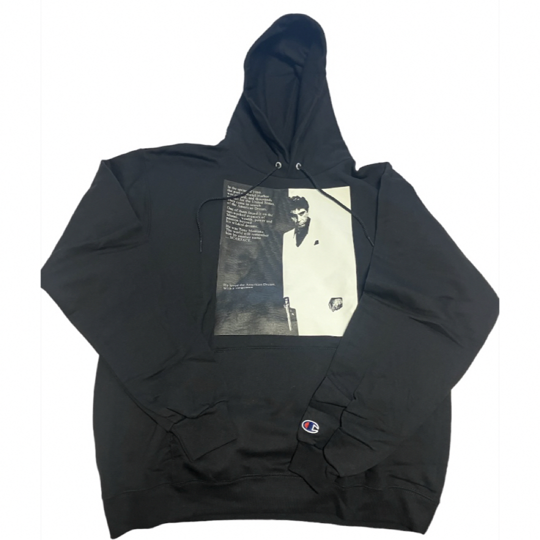 Champion - NO BRAND SCARFACE HOODY パーカー (black)の+superblogger.es