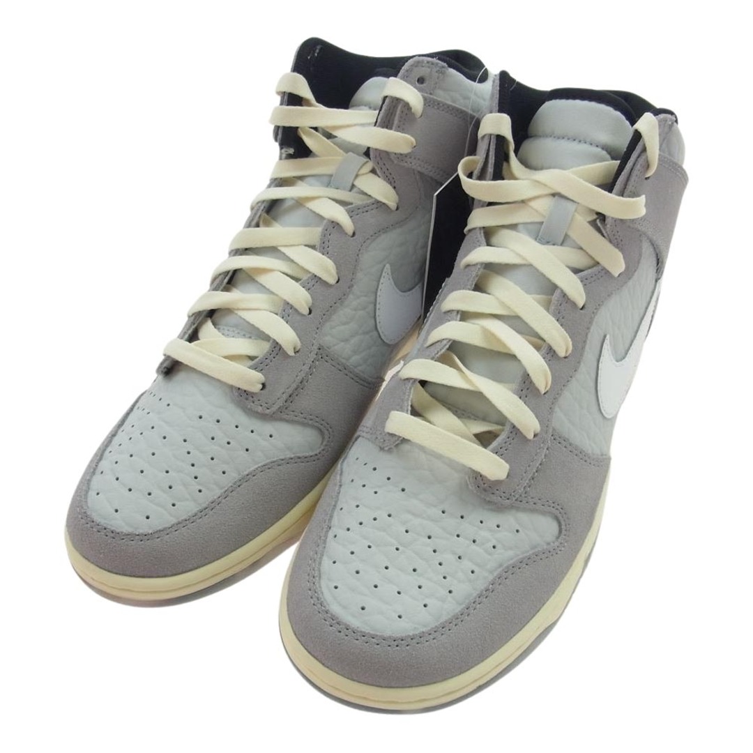 NIKE(ナイキ)のNIKE ナイキ スニーカー DR8753-077 DUNK HI PREMIUM ダンク ハイ プレミアム ウルフ グレー スニーカー グレー系 30cm【新古品】【未使用】【中古】 メンズの靴/シューズ(スニーカー)の商品写真