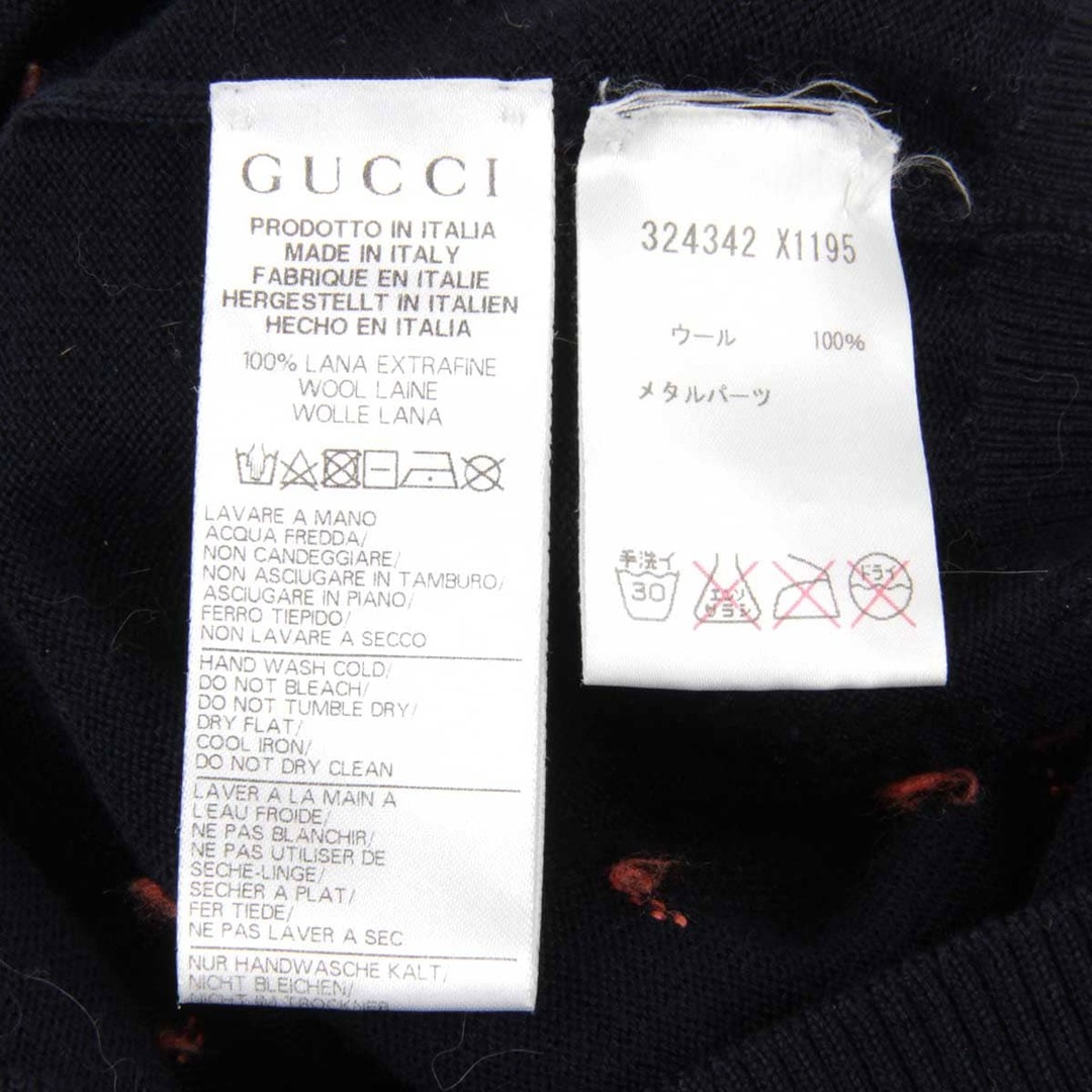 Gucci - 『USED』 GUCCI グッチ ワンピース ウール ネイビー【中古】の