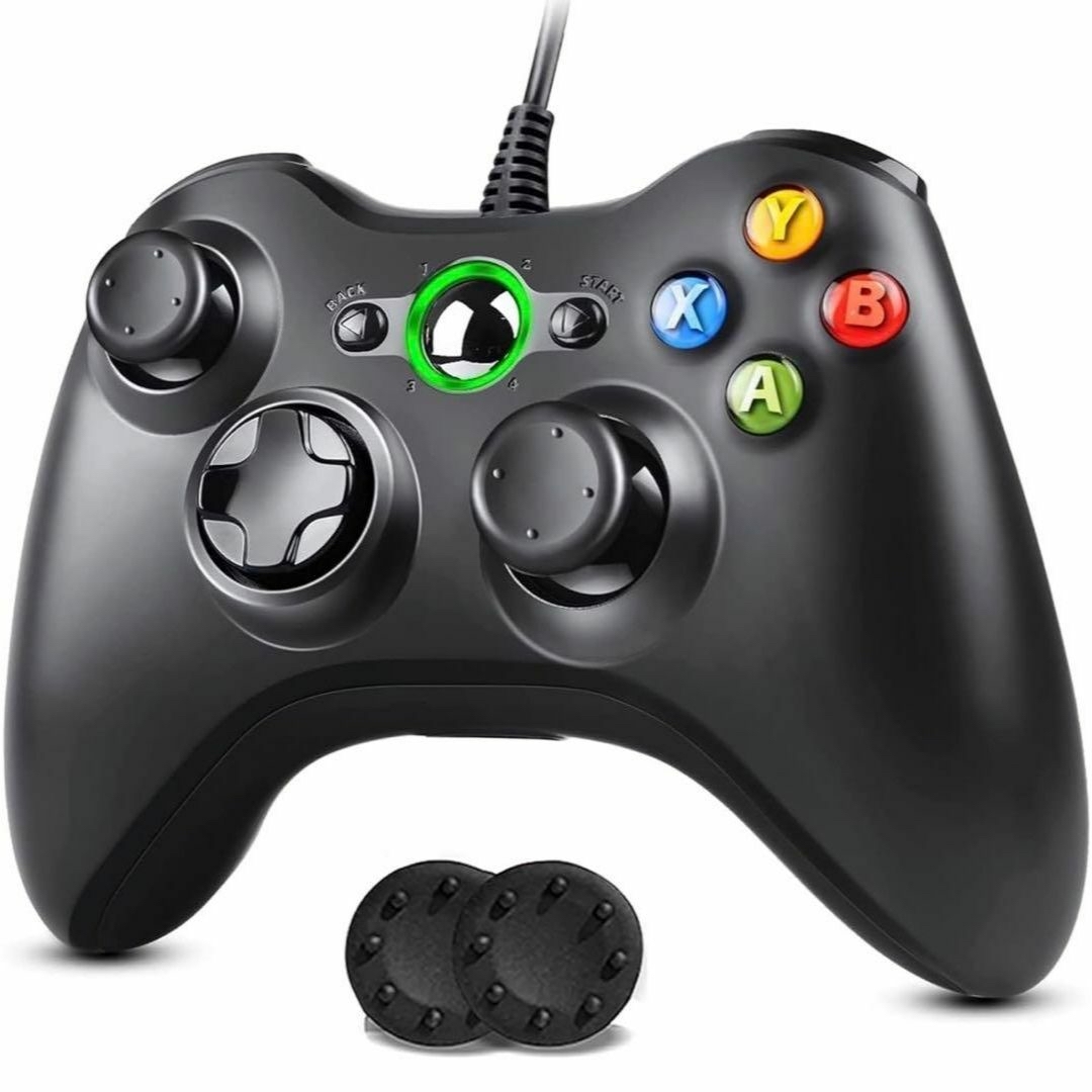 Xbox 360 コントローラー 有線USB ゲームパッド PC コントローラー スマホ/家電/カメラのテレビ/映像機器(その他)の商品写真
