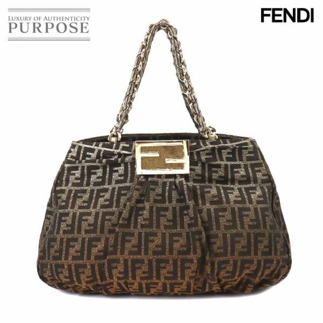 FENDI - フェンディ FENDI ズッカ柄 チェーン トート バッグ
