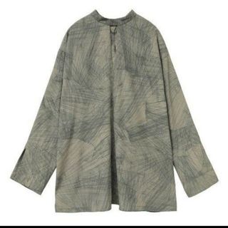 クラネ(CLANE)のCLANE RADIAL LINE DOUBLE FACE BLOUSE(シャツ/ブラウス(長袖/七分))