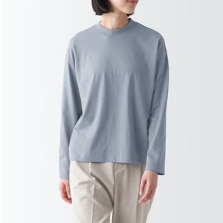 ムジルシリョウヒン(MUJI (無印良品))の無印良品　天竺編みクルーネック長袖Ｔシャツ(Tシャツ(長袖/七分))