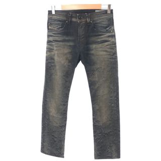 ディーゼル(DIESEL)のDIESEL ディーゼル THAVAR 0821C 3Dプリント スキニーデニムパンツ インディゴ W26 L32(デニム/ジーンズ)