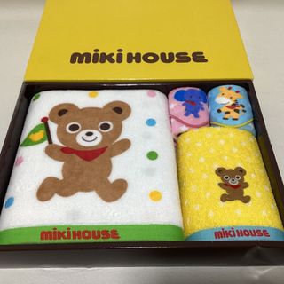 ミキハウス(mikihouse)のミキハウス　バス&ハンド&ミニタオル2P(タオル/バス用品)