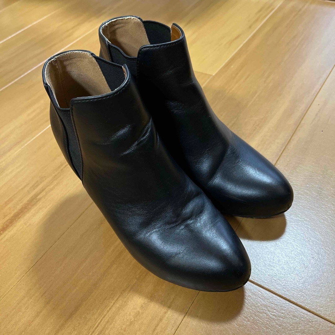DouDou(ドゥドゥ)のDouDou サイドゴアブーツ 黒 サイズ36 レディースの靴/シューズ(ブーツ)の商品写真