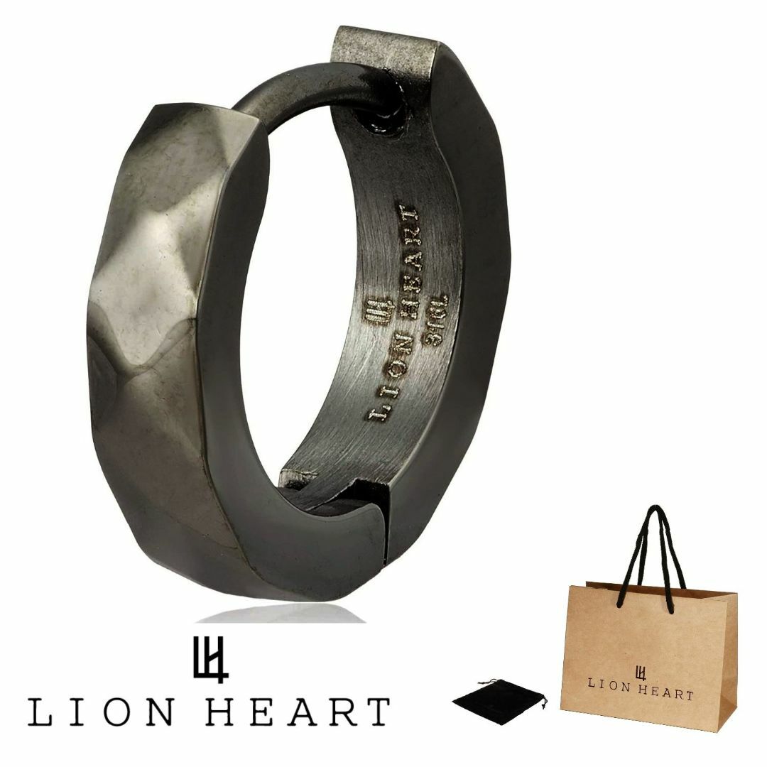 LION HEART(ライオンハート)の新品 LION HEART ライオンハート シングルピアス 03EA0015BK メンズのアクセサリー(ピアス(片耳用))の商品写真