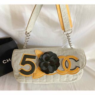 シャネル(CHANEL)のCHANEL シャネル　ナンバー5  カメリア　キャンバスバッグ(ショルダーバッグ)