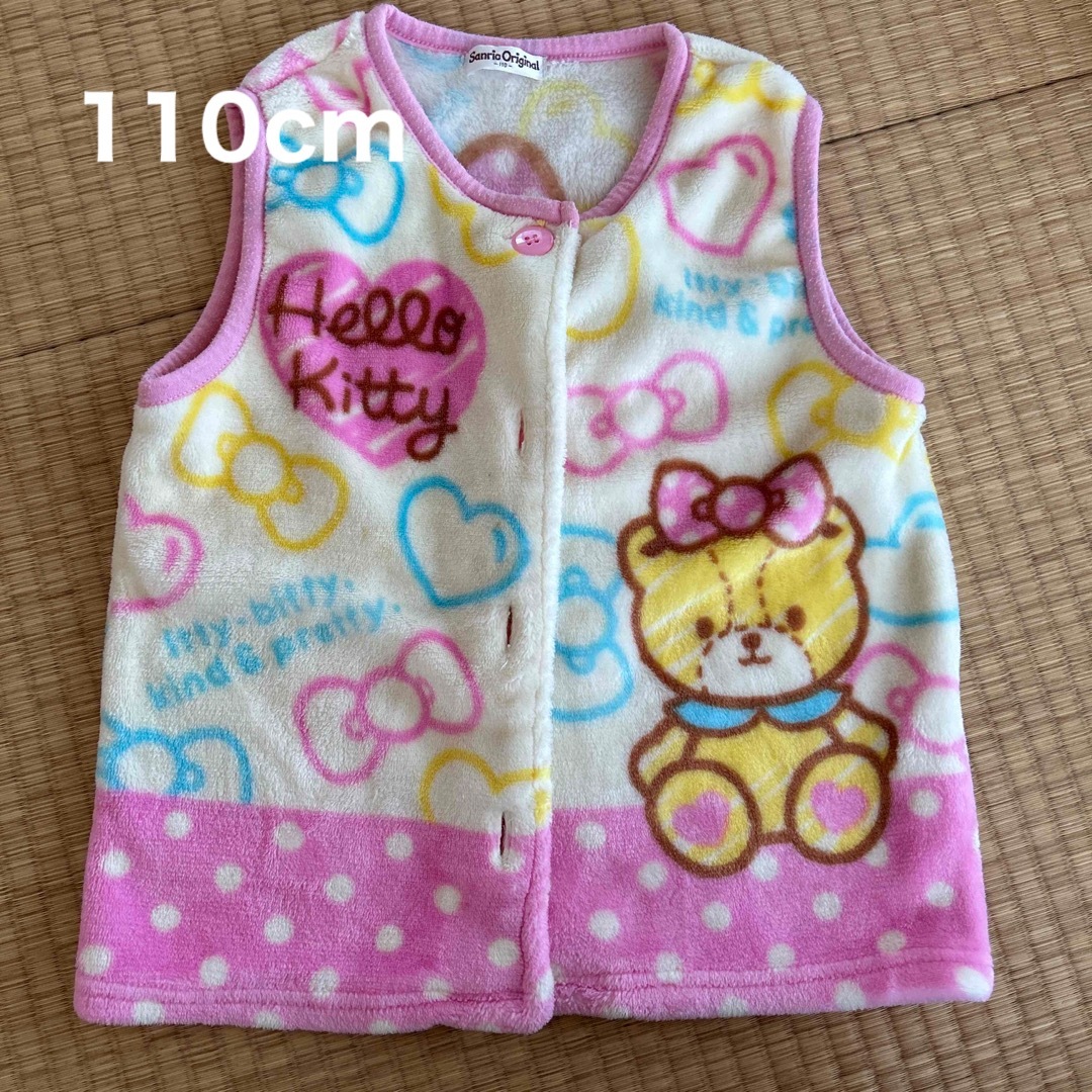 サンリオ(サンリオ)のキティちゃん スリーパー 110cm キッズ/ベビー/マタニティのキッズ服女の子用(90cm~)(パジャマ)の商品写真