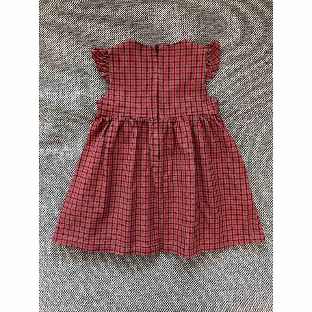 familiar(ファミリア)のfamiliar ジャンパースカート 美品 100サイズ キッズ/ベビー/マタニティのキッズ服女の子用(90cm~)(ワンピース)の商品写真