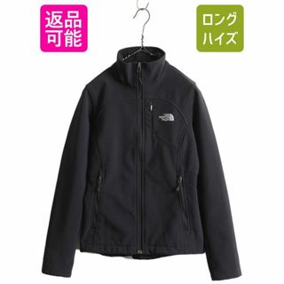 ザノースフェイス(THE NORTH FACE)のノースフェイス ソフトシェル ジャケット レディース L 黒 アウトドア(ブルゾン)