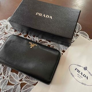 プラダ(PRADA)のPRADA 長財布　ブラック(財布)