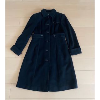 美品◆バーバリーロンドン◆カシミヤ混　ダブルフェイス　ロングコート　レッド　11