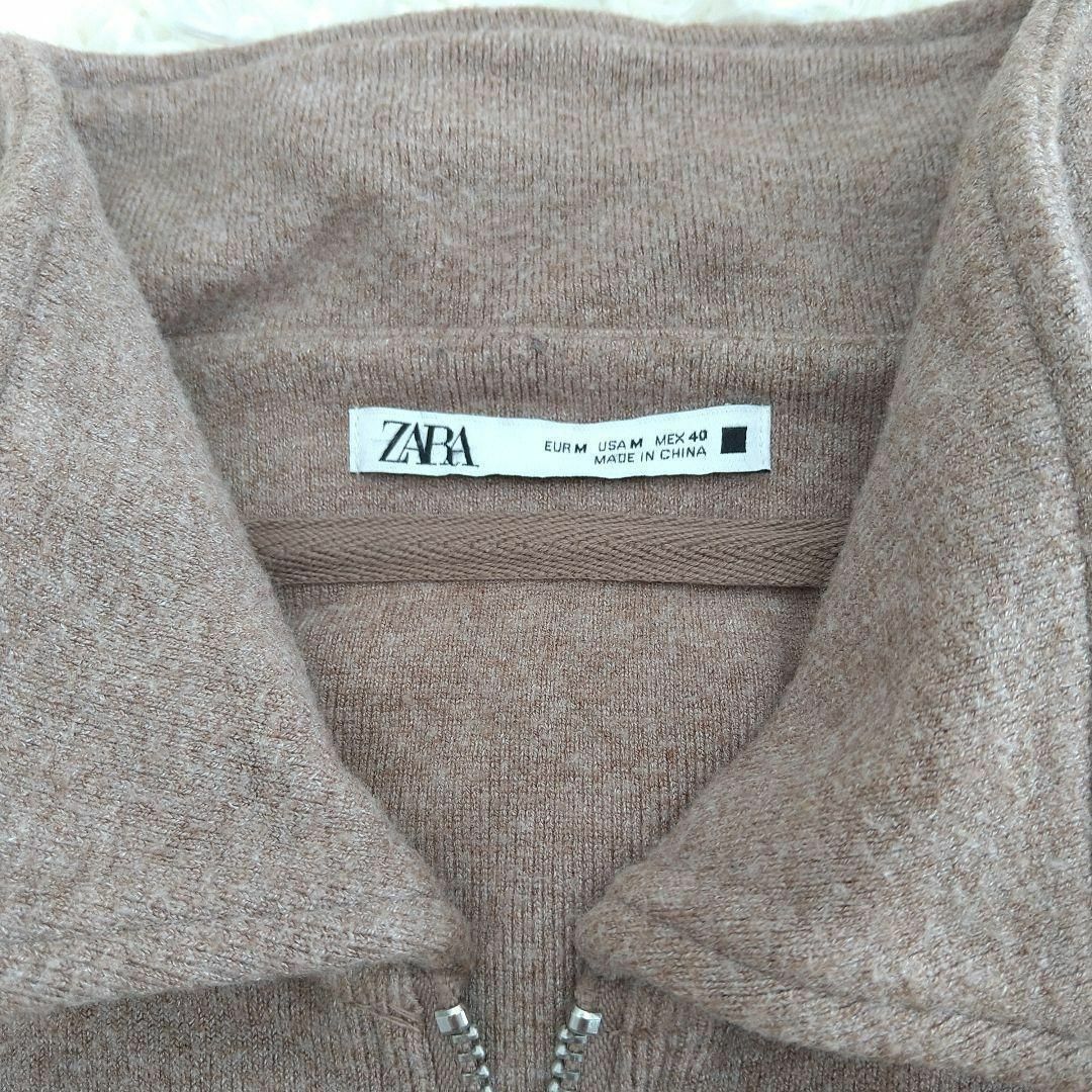 ZARA(ザラ)の【古着】ZARA パイル地　セットアップ スウェット　M ブラウン メンズのトップス(スウェット)の商品写真