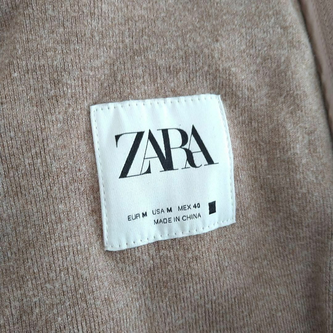 ZARA(ザラ)の【古着】ZARA パイル地　セットアップ スウェット　M ブラウン メンズのトップス(スウェット)の商品写真